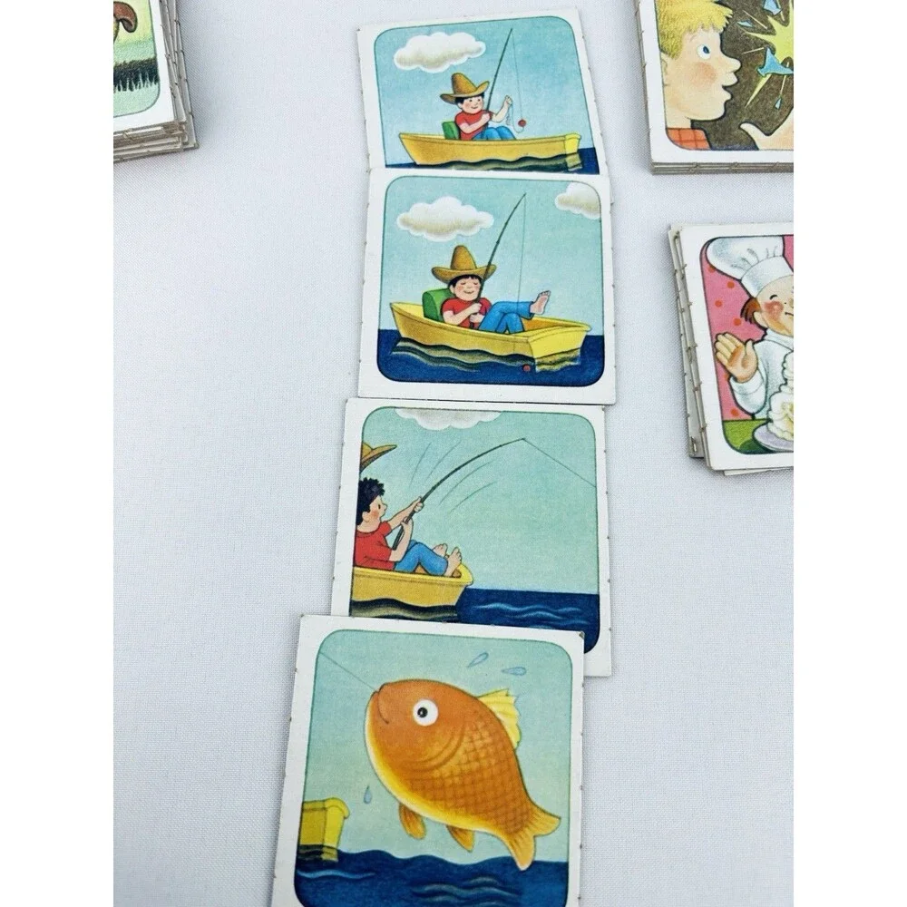 Vintage 1983 Step by Step MEMORY Game Bradley Replacement Cards - 7‎ Sets